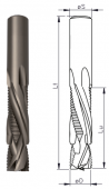 ECX  Solid carbide spiral router cutter With Diamond Coating